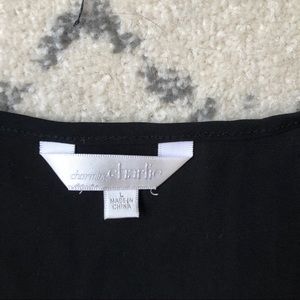 Charming Charlie | Tops | Black Chiffon Tank | Poshmark